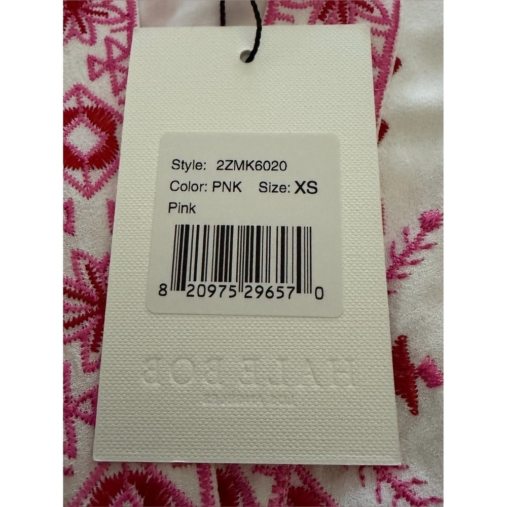Hale‎ Bob Clary Embroidered Mini Dress XS New - Picture 6 of 9